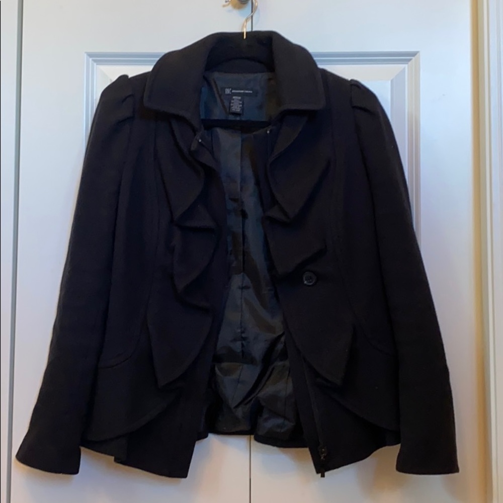 International Concepts Black Pea Coat